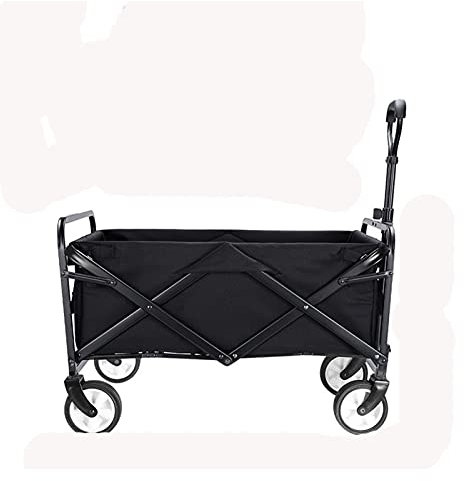 WEYFH Gartenwagen Klappbarer Einkaufswagen Outdoor Trolley Tragbarer Vierradwagen Trolley Transportwagen Wildes Auto