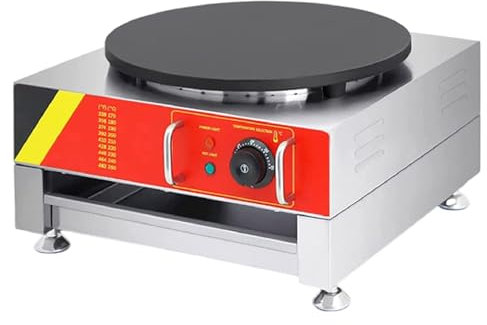Crepera EléCtrica Y Plancha Para Cocinar, Placa Antiadherente De 16 Pulgadas Con Control De Temperatura Ajustable,110V