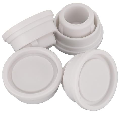 Tissting Lot de 4 Pare-Chocs D'échelle de Piscine pour Piscine Creusée, 3,3 x 6 cm, Couvre-Pieds en Caoutchouc pour Protéger Le Revêtement de Piscine, Capuchons D'échelle de Piscine Creusée