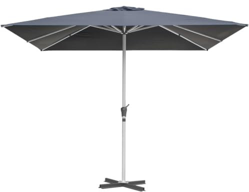 RANSENERS Sonnenschirm 300 x 300 cm mit Kreuzfuß, 8 Rippen, Extra Dicker Gewebe, UV 50+, für Garten, Terrasse, Cafe im Freien