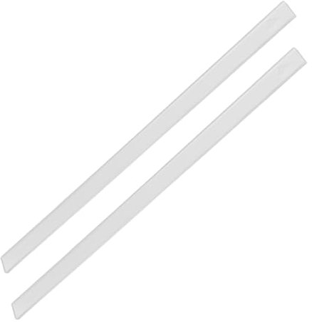 Sosoport 2pcs Acrylic Cookie Thickness Ruler for Baking Cookies Pies and More Dough Rolling Pin Guide Kitchen Baking Tools Accessories