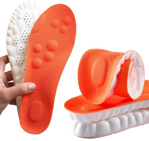 Solette in memory foam con supporto per arco plantare, per donne e uomini, comode solette massaggianti, inserti di ricambio per scarpe da ginnastica, scarpe sportive, stivali da lavoro, traspiranti