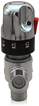 Termostato, Válvula Mezcladora Termostática De 3 Vías, Válvula Regulación Temperatura Del Agua, Rosca Exterior, Adecuado Centros Baños, Doméstica, Grifos De Bañera Y Calentador De Agua Solares