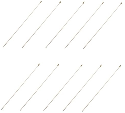TOBBOMEY 10 pezzi Aste Porta Bandiera in Legno Naturale per Bandiere da Mano Bastoni Decorativi Resistenti e Facili da Usare per Eventi Sportivi e Manifestazioni