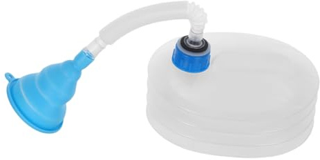 VICASKY Urinoir Pliable Portable Unisexe pour Camping et Voiture Bouteille Plastique Réutilisable Étanche avec Tuyau Flexible et Large Entonnoir Adapté Hommes Femmes et Garçon Fille pour