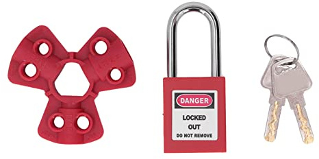 Pneumatic Lockout Quick Disconnect Gas Cylinder Safety Lock with Padlock Durable Resistant for Industrial Electric Power Coal Mine