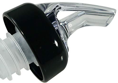 AmeriPour - Measured Pourer - Liquor Bottle Pourers - Collared - (3pk) Made 100% In The USA. Bar Spouts That Don't Leak - No Cracks, Just A Perfect Cocktail Pour Everytime. Great for Wine Too! (1oz)