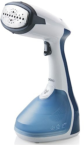 Domo DO7056S Bekleidungsdämpfer Dampfbürste, Blau-weiß