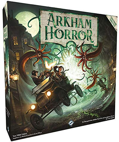 Fantasy Flight Games, Arkham Horror 3. Edition, Grundspiel, Expertenspiel, Strategiespiel, 1-6 Spieler, Ab 14+ Jahren, 120+ Minuten, Deutsch, Mehrfarbig, Bunt
