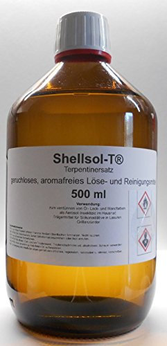 500 ml Shellsol-T®, trementina, solvente inodore e senza aroma e detergente per pennelli