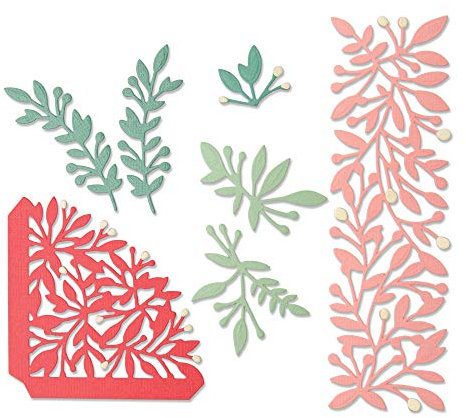 Sizzix 664453 Schneideisen, Thinlits, 8 Stück, komplizierte Ecken von Jen Long