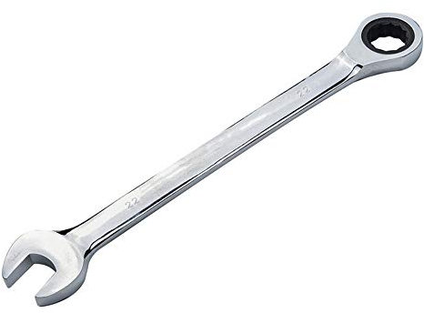 SaferCCTV Juego de llaves de trinquete métricas de 22 mm, llave combinada de trinquete reversible, trinquete de extremo abierto
