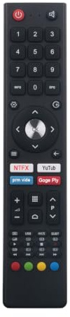 GCBLTV02FDBIR Telecomando Fit for Saba OK. Changhong SYINIX United | LED32HS72A9 LED42HS72A9 SA24S46A9 ODL32770H-TAB SA40S67A9 ODL32950HC-TAB ODL 32950HC-TAB ODL 32770H-TAB