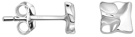 SOFIA MILANI - Damen Ohrringe 925 Silber - Quadrat Ohrstecker