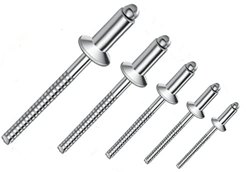 irsa24 500 X Blindnieten mit Senkkopf und gerilltem Nietdorn ISO 15984 A2/A2 4X12 Nieten