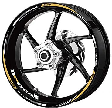 ROANNY Felgenband Motorrad 17 Zoll Radnabe Aufkleber Logo Felge Reflektierender Aufkleber Für Benelli Huanglong 250 500 502C TNT600 752S (Color : 6)