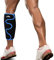 supregear Calf Support Brace, Adjustable Shin Compression Sleeve, Comfortable Calf Splint Wrap for Muscle Swelling Pain Relief Injury Recovery Hiking Training for Men and Women, Black + Blue