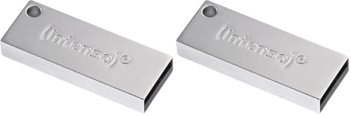 Intenso Premium Line 64 GB USB-Stick USB 3.2 Gen 1x1, Silber (Packung mit 2)