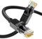 JARNHNG Câble Ethernet Cat 6 0.5m, Câble Internet Haute Vitesse 10gbps, Cordon de Raccordement Lan RJ45 Noir, Câble Ethernet Long Pour Jeux, Ordinateur, Routeur, Modem, Bornier, Commutateur