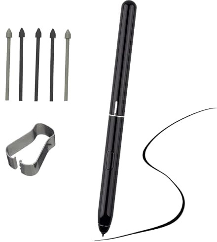 Dakexiong Remplacement Stylo Numérique Stylet Stylo S Pen pour Galaxy Tab S4 compatible avec Samsung Galaxy Tab S4 EJ-PT830B T835 T837 avec pointes/pointes (noir)