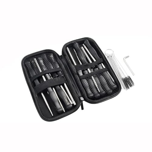 YGJRXF Outil De Réglage De Carburateur, Tournevis, Clé À Douille, Jeu De Brosses De Nettoyage pour Tronçonneuse, Tondeuse, Réparation D'outils Manuels 14 Pièces
