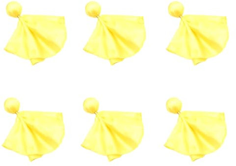 XBOKA 6pc Referee Flags Football Penalty Flags for Soccer Umpire Coaches Challenge Flags for Football Accessory