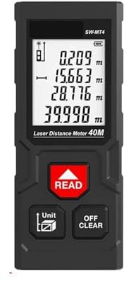 Laser Distance Meter 40M/50M/120M Digital Tape Measure Precision Rangefinder With Distance/Area/Volume/Self-calibration(SW-MS50 50m)