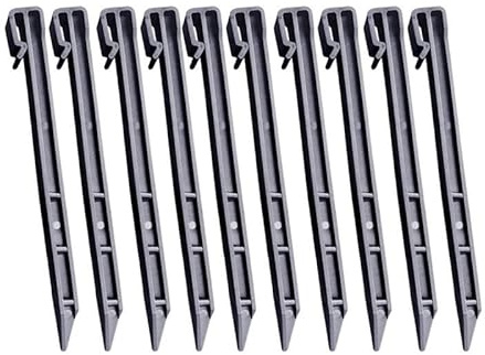 20 Bordure de Jardin Piquets d’ancrage,Bordure de Gazon Flexible Bordurette de Pelouse Aspect Naturel (Gris)