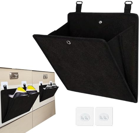 Schuh-Organizer für die Tür, schmaler Wandaufhängung, wasserdicht, Design mit mehreren Taschen, platzsparend, 1 Stück, grau, für Schrank, Speisekammer, Wohnheim, Camping