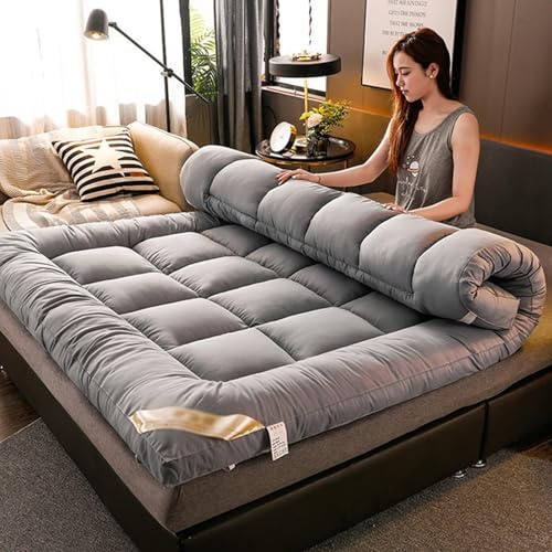 Japanische Klappmatratze, Weiche Futonmatratze, Verdickte Roll-Up-Schlafmatte, Für Einzel-, Doppel- Und Queensize-Betten