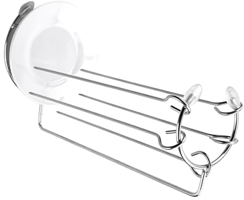 EPIGEIST Support Suspendu Brochette en Acier Inoxydable 5 Pièces pour Barbecue Extérieur, Étagère Grille Solide Bac Collecteur D'huile, Accessoire Portable pour Grillades en Plein Air
