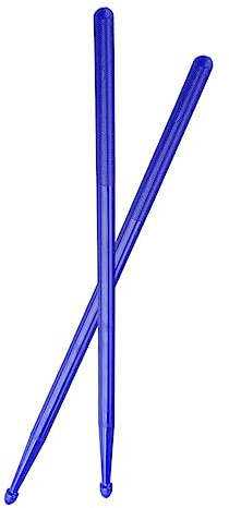 Baquetas de Batería de Nylon Antideslizantes Azules, 1 Par | Batería Acústica y Tambores Etéreos, Ligeras, Aptas para Músicos Principiantes y Jóvenes