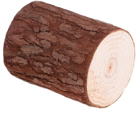 MERRYHAPY Natural Wood Stump Candle Holder Wooden Pillar Votive Tealight Stand for Bedroom Living Wedding Party Decor