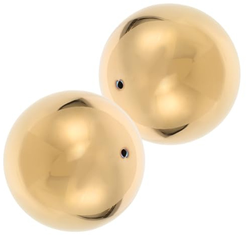 Baluue 2 pezzi Sfera Cava in Acciaio Inossidabile Lucida Specchio Riflettente per Decorazioni Casa e Giardino da Palline Galleggianti e Strumento Fotografico