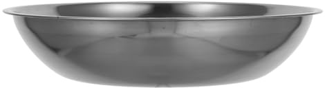 Toyvian Vassoio per Bilancia Elettronica in Acciaio Inox 25 CM Piatto di Pesatura Riutilizzabile per Bilancia Digitale da Cucina Strumento di Pesatura Portatile per Alimenti e Uso