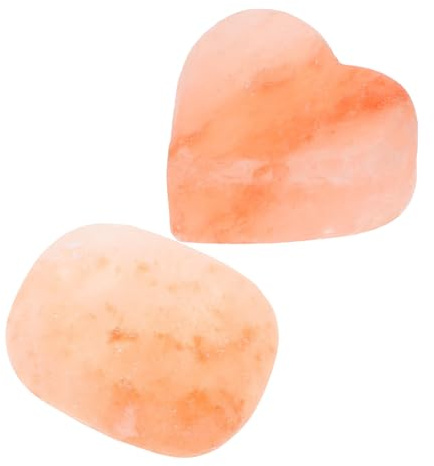 Garneck 2pezzi Pietr Himalayano Esfolianti Forma Ovale Cuore Sapone da Bagno Minerale Naturale per Pulizia Profonda e Massaggio Rilassante
