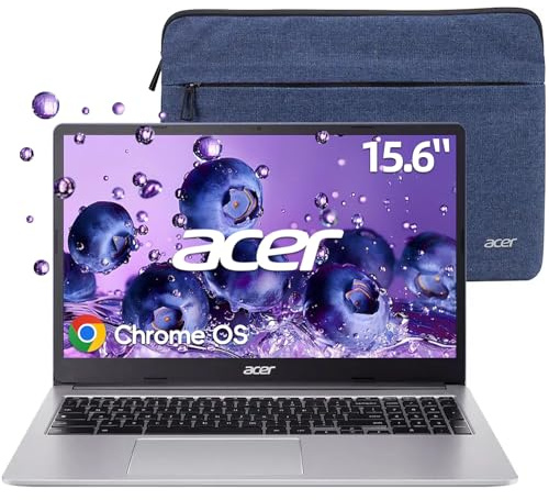 acer Chromebook 315-15.6 pulgadas FHD Student Laptop, Intel Celeron N4500, 4 GB LPDDR4X - 320 GB de almacenamiento (64 GB eMMC + tarjeta SD de 256 GB), USB-C, USB-A, Bluetooth, Wi-Fi, audio DTS