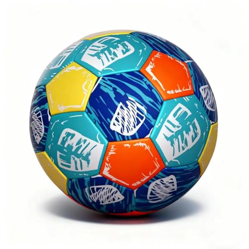 Fußball-Spielzeug Strandball Größe 5 für Pool und Wasserspiele wasserdicht Mit Neopren-Hülle, Weich und sicher Für alle Altersgruppen, draußen und drinnen