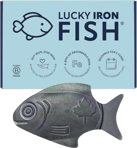 Lucky Iron Fish Ⓡ A Natural Source of Iron - The Original Cooking Tool to Add Iron to Liquid-Based Meals, Reduce Iron Deficiency Risks - an Iron Supplement Alternative, Ideal for Menstruators & Vegans