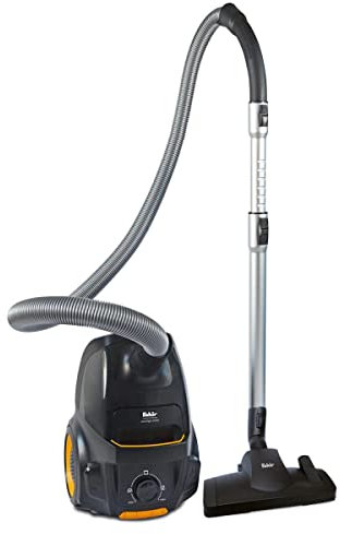 Fakir Air WAVE Prestige TS 2000 / Bodenstaubsauger mit Beutel, Allergikergeeignet, niedriger Stromverbrauch, HEPA 13 Filter, 4,5l Staubbeutelvolumen, 3-in-1 Kombidüse – 500 Watt