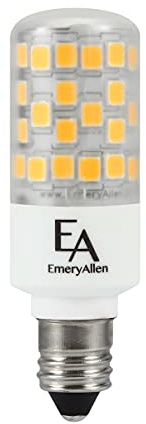 EmeryAllen E11 Base, 4.5 Watt (50W Equivalent) Dimmable JA8 Compliant LED Light Bulb |100-130V - 450 Lumens |3000K | 1 Pcs