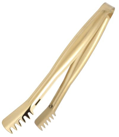 BESTonZON 4 Stück Mini Zange Gold, Zuckerzange Goldene Servierzange Mini Zangen Für Lebensmittel, Edelstahl Eiszange Set, Edelstahl Eiswürfelzange, Eiszange Set, Eiswürfelzange