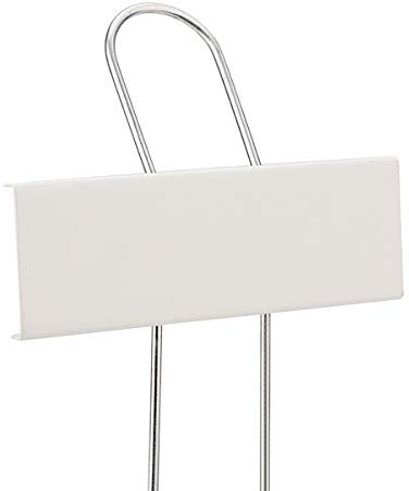 25 Stück Pflanzenschilder aus Kupfer, Pflanzenstecker aus Metall, Garten Pflanzen Etiketten Schilder zum Aufhängen (Weiß - Metall)