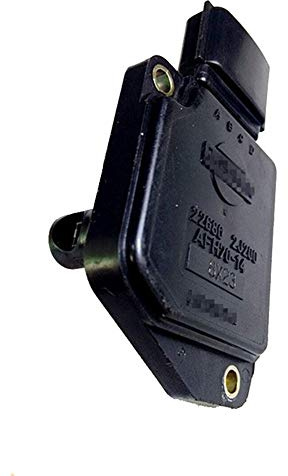 Flujo de Masa de Aire Sensor MAF Medidor AFH70-14 22680-2J200 226802J200 for Nissan Primera P11 Pathfinder R50 Terrano AFH7014 material plástico es resistente y duradero Auto Parts Negro Sensores de f