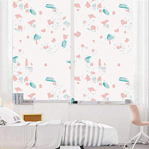 Privacy Fensterfolie Dekorativ Home Office Fenster Vinyl Folien Fenster Abziehbilder Static Cling Fenster Aufkleber Nicht-Haftglas Aufkleber (55x85cm)