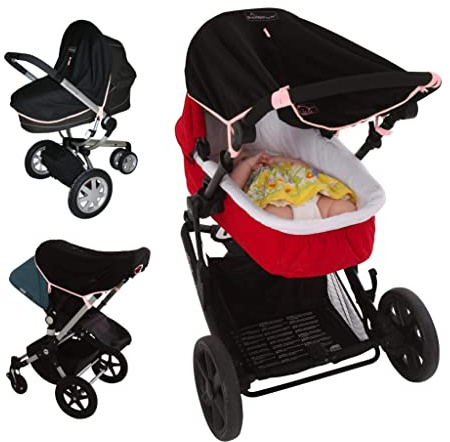 SnoozeShade Original Pram, Bassinet and Carrycot Sun Shade, Blocks 99% UV