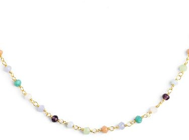 SINGULARU Collier Crystals Colors. Pendentif en argent sterling 925 avec finition rhodium ou plaqué or 18 carats. Chaîne de taille unique pour femme