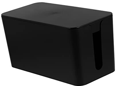 Cabilock Kabel Management Box Aus Kunststoff Für Home Office Mit Großer Öffnung Für Kabelaufbewahrung Und Steckerorganisation