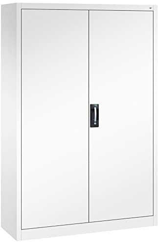 DENIOS C+P Flügeltürenschrank Acurado, 1200 x 400 x 1950 mm, weiß