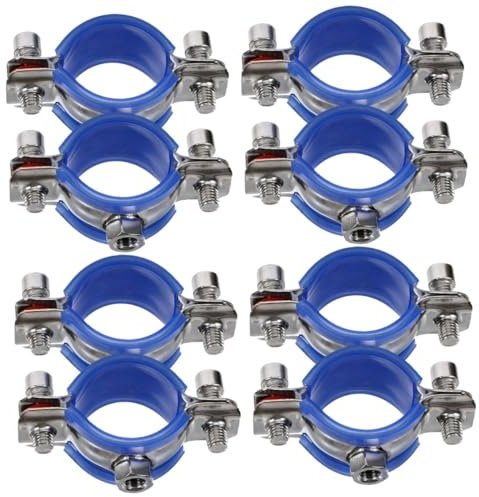 DOITOOL 8stücke Rohrklemme Mit Schutzpolster Einfache Und Stabile Unterstützung Für Wasser Und Gasrohre Ringklemmen Für Langlebige Anwendungen